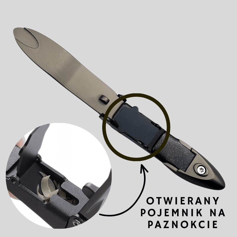 Obcinacz do paznokci z wbudowanym pojemnikiem