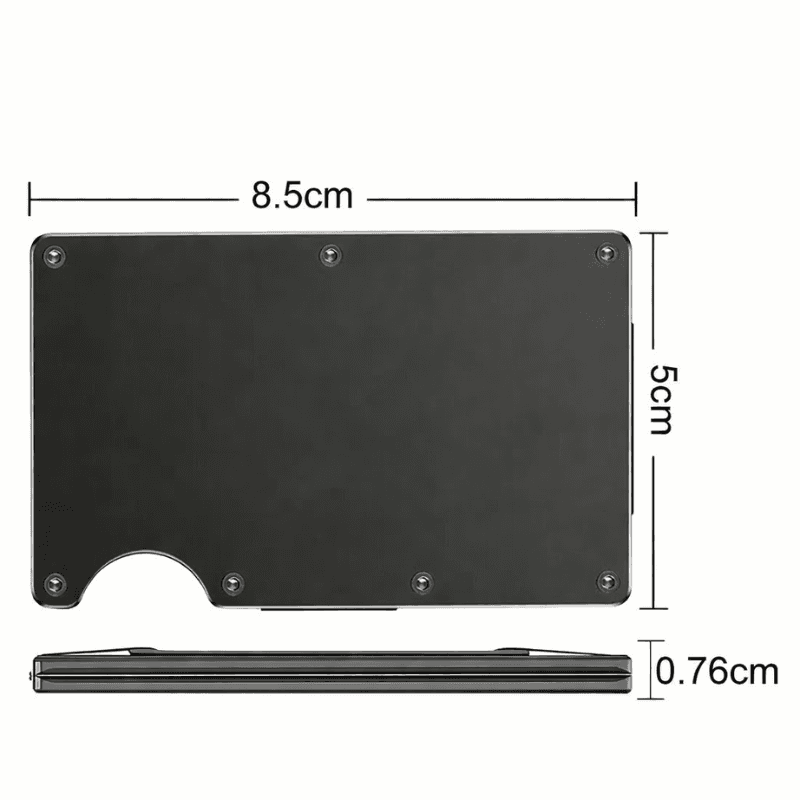 Rewo - aluminiowy portfel blokujący RFID