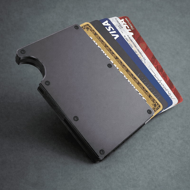 Rewo - aluminiowy portfel blokujący RFID